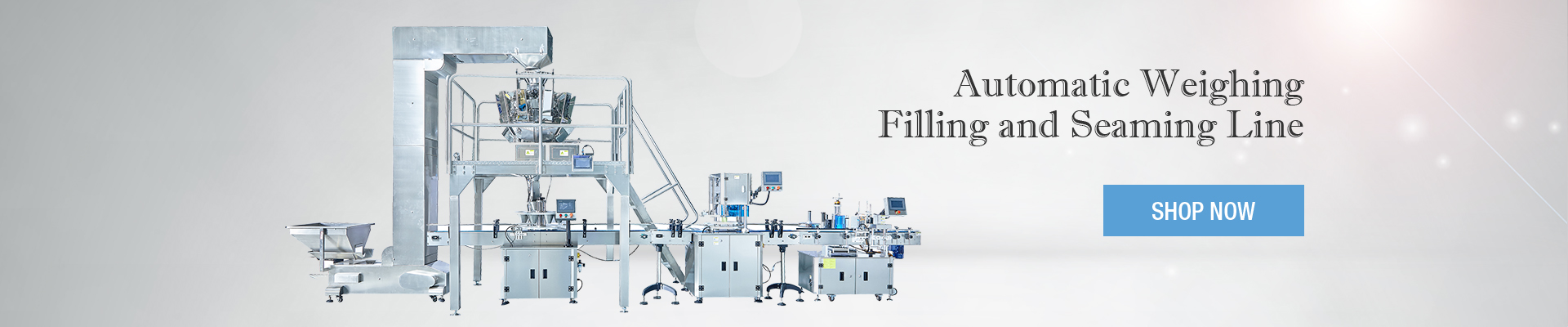 Automatic Weighing Filling and Seaming Line