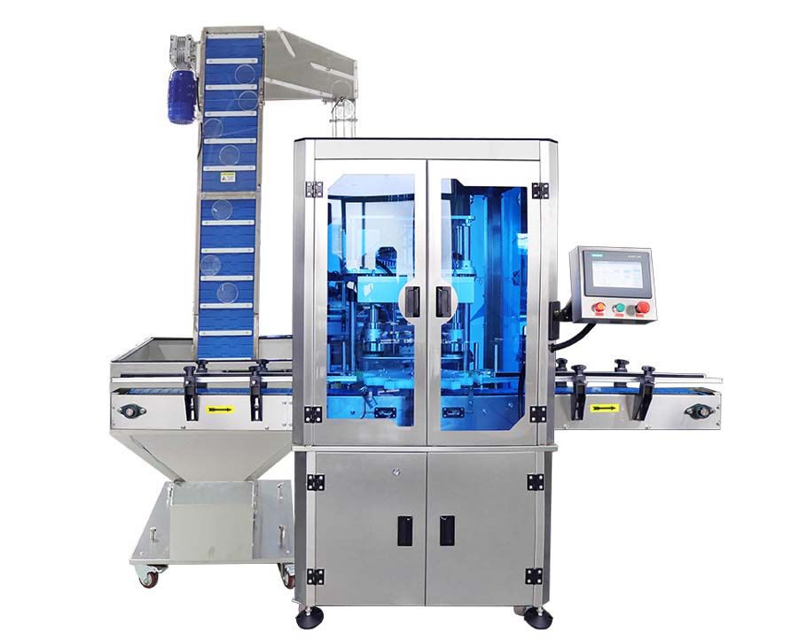 Double Head Servo Capping Machine, Servo Gripping and Capping Machine FH-FCP002