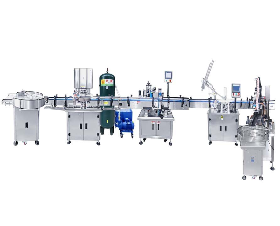 Seafood, Caviar Can Packing Machine Line, Negative Pressure Can Seaming Machine, Can Body Labeling Machine, Capping Machine, Cap Top Labeler