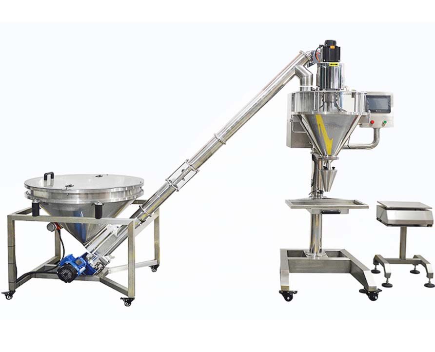 Semi Automatic Powder Filling Machine ,Matcha powder, ginger powder, spinach powder