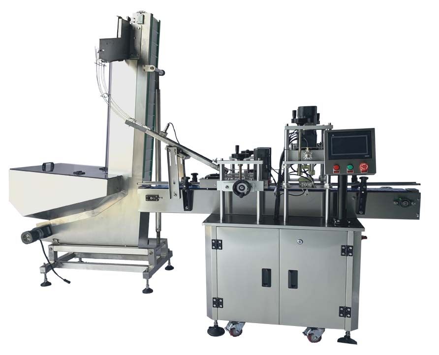 Automatic Screw Capping Machine with 4 Wheels,Bottle Capper machine ,Screwing Capping machine